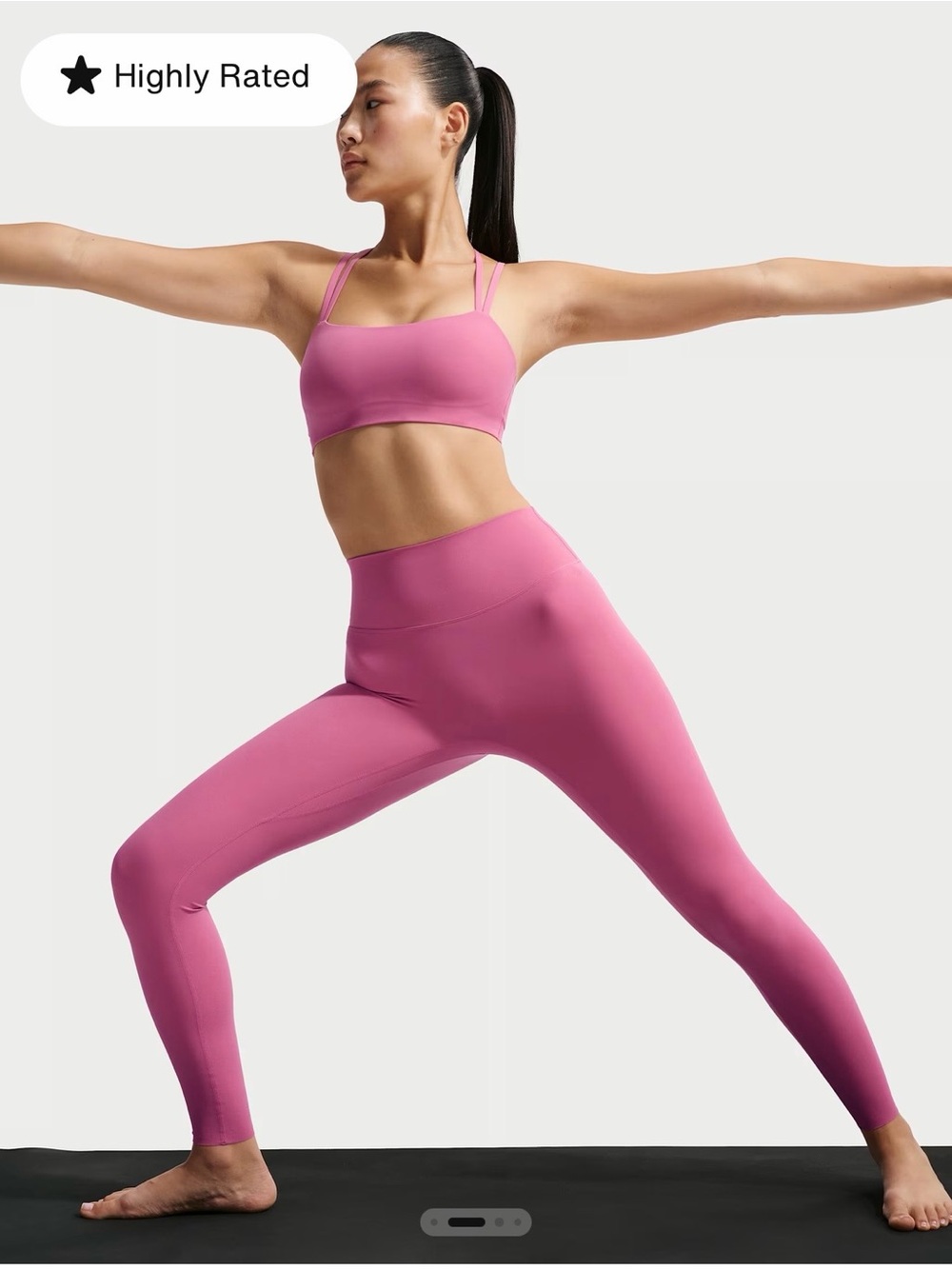 Nike Zenvy
Women's High-Waisted 7/8 Leggings with No Front Seam- NEW